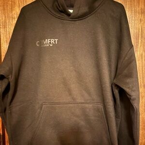 Black Comfort Hooded Sweatshirt